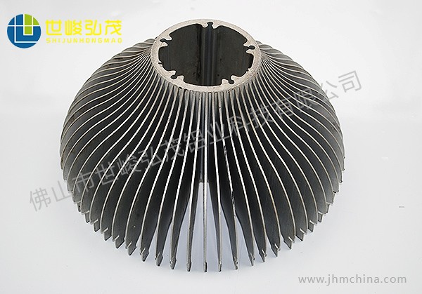 CNC數(shù)控車太陽花散熱器深加工鋁型材